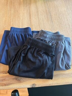 all in motion 3-Pack Athletic Pull-On Shorts - Navy, Black, Gray